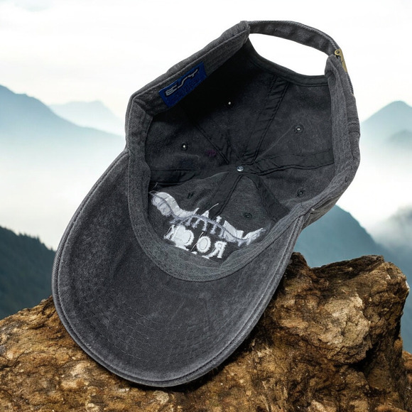 Enchanted Rock State National Area Texas Black Embroidered Strapback Hat Cap TX - Picture 4 of 5